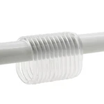 Shower Curtain Rings Plastic Hooks Solid And Clear Color Set Of 12. Fixed Price $7.99.