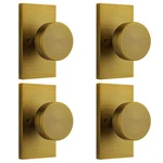 Antique Brass Dummy Door Knobs Interior For Closet Single Side 4 Pack. Fixed Price $63.20.