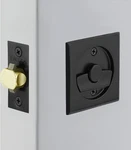 Flat Black Round Privacy Tubular Pocket Door - Stylish & Modern Design. Fixed Price $148.99.