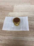 Belwith Keeler B077977LRBGB 1-1/4" Luxury Leather Knob Brass/brown. Fixed Price $13.66.