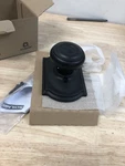 Schlage F170 Geo 622 Knob, Camelot Trim, Non-turning Lock, Matte Black. Fixed Price $15.99.