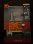 Kwikset Trafford Satin Nickel Keyed Entry Door Handle W/ Smartkey Technology. Fixed Price $25.00.