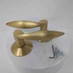 Emtek Dummy Knob Modern Rosette Mercury Lever Gold 5057MCUS4. Fixed Price $80.00.