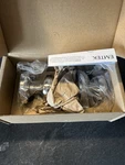 Emtek 8050NWUS15 Norwich Dummy Door Knob Set, Brass Classic, Satin Nickel. Fixed Price $59.00.