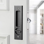 6.3' Privacy Pocket Door Hardware With Key Double Barn Lock, Matte .... Fixed Price $34.32.