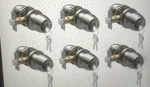 6 Pk Voraus Keyed Entry Door Know With & Key, Round Ball Locking Knob. Fixed Price $39.99.