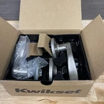 Kwikset Tustin Bed Lever With Microban Antimicrobial Protection Satin Nickel. Fixed Price $34.95.