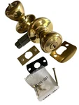 Tylo Knob Entry Lockset Kwikset Polished Brass #13595-002 Key. Fixed Price $20.00.