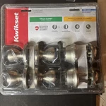 Kwikset Satin Nickel Hall/closet 2 Door Knob Deadbolt Smartkey Microban New. Fixed Price $24.99.