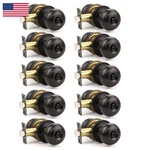 Orger 10 Pack Oil Rubber Bronze Privacy Door Knobs Interior Classic Round Shape. Fixed Price $107.00.
