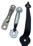 Lot Of 3 Assorted Gate Pulls Handles 6" 8" 10" Black Door. Fixed Price $10.32.