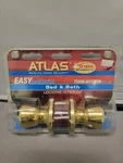 Atlas Tulip Polished Brass Bed & Bath Locking Interior Turn-button Door. Fixed Price $15.16.