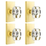 Dllween Glass Gold Dummy Door Knob, Satin Brass Crystal. Fixed Price $77.90.