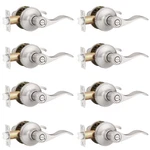 Probrico 8 Pack Privacy Door Levers Keyless Lockset Handleset Right/left. Fixed Price $138.22.