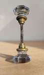 Antique Glass Knob Handle With Brass Finish Bedroom/bathroom Doors. Fixed Price $22.50.