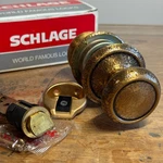 Nos Schlage Passage Latch Claremont Vintage Mcm Door Knob Wrought Bronze 616. Fixed Price $50.00.