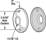 Prime-line E2296 Polished Brass Steel Door Knob Rosettes 0.75 X 3 W In.. Fixed Price $12.09.
