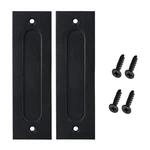 2PCS 7 Inch Running Black Sliding Barn Door Finger Pull Set Heavy Duty Mode.... Fixed Price $31.67.