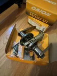 Orion Antique Brass Finish Door Lever Lock Privacy Set For 1 3/8 To 3/4. Fixed Price $24.00.