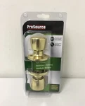 Prosource 6997779 Passage Door Knob Polished Brash Finish 2-3/8 2-3/4" -new. Fixed Price $20.00.