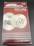 Mountain Security Interior Locking Stainless Steel Tulip Door Knob 3130-130 Nib. Fixed Price $8.99.