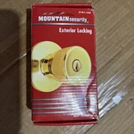Mountain Security Keyed Entry Polished Brass Door Knob 3101-105 Read Desc. Fixed Price $23.00.