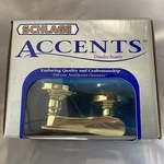 New Schlage Accents Hall & Closet Handle - Bright Brass FA10V Chp 605. Fixed Price $29.99.