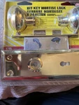 Mag Security 8785 Mortise Lock Bit Key Brass Door Knob Set New Sealed. Fixed Price $20.00.