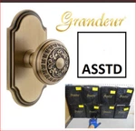 Grandeur Arc Solid Brass Dummy Passage Door Knob. Fixed Price $87.00.