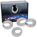 4X Oval Crystal Bling Alloy Door Lock Pin Decorative Rings For Mercedes Cla Gla. Fixed Price $15.09.