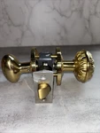Emtek Lancaster Brass Passage Door Knob Set Ornate Design. Fixed Price $85.00.