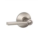 Satin Nickel Push Button Locking Privacy Bed & Bath Interior Door Handle. Fixed Price $32.00.