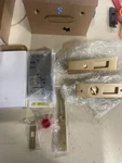 Emtek 2155-138 Narrow Modern Rectangular 7-1/4 Inch Privacy Brass. Fixed Price $255.39.