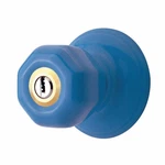 Adjustable Backset Blue Hexagonal Door Knob With Lock Renovators Supply. Fixed Price $79.99.