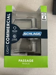 Schlage Light Commercial Elan Passage Door Lever Satin Chrome F10 Csv 626. Fixed Price $23.99.
