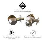 Design House Terrace Metal Entry Door Knob And Deadbolt Satin Nickel/silver. Fixed Price $44.45.