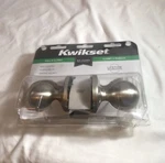 Kwikset Hall & Closet Door Handle Knob Silver - New In Box. Fixed Price $5.67.