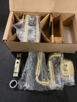 Baldwin Ps.lac.r.cfr Conner Passage Door Lever, 5" Rose, Satin Brass, Reserve. Fixed Price $117.99.