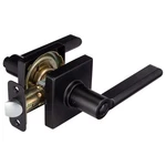 Harney Privacy Door Lever Set Square Matte Black Bed Bath Lock Contemporary Styl. Fixed Price $24.86.