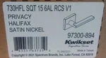 Kwikset 97300-894 Privacy Door Lever Silver. Fixed Price $61.00.
