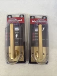 Lot 2 Kwikset Halifax Dummy Inactive Push/pull Non Turning Lever Satin Brass. Fixed Price $33.25.