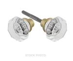 New Set Of Octagonal Crystal Door Knobs W/ Solid Brass Bases (rh/rejuvenation). Fixed Price $44.99.