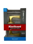 Kwickset Sedona Bed & Bath Privacy Door Lever Satin Brass 97301-025 New. Fixed Price $34.95.