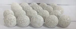 20 Mix Vintage Look White Creame Creme Flower Ceramic Knobs Door Handle Cab.... Fixed Price $26.49.