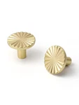 Jiasenbao 10 Pack Brushed Gold Cabinet Knobs Brass Flat Drawer Pulls Kitchen .... Fixed Price $45.77.