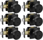 Haidms 6 Pack Black Door Knobs Interior, Privacy For Bedroom. Fixed Price $81.79.