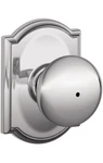 Schlage F40-PLY-CAM Plymouth Privacy Bed Bath Door Knob Set. Fixed Price $24.95.