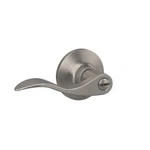 Wave Lever With Round Trim Bedroom Bathroom Door Handle, Satin Nickel Fin.... Fixed Price $31.24.