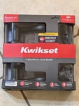 Kwikset Tustin Keyed Entry Lever Door Handle/ Deadbolt Venetian Bronze 99910-041. Fixed Price $64.77.