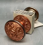 Cynthia Rowley Copper Colored Decorative Door Knob Set Ornate Embossed. Fixed Price $27.00.